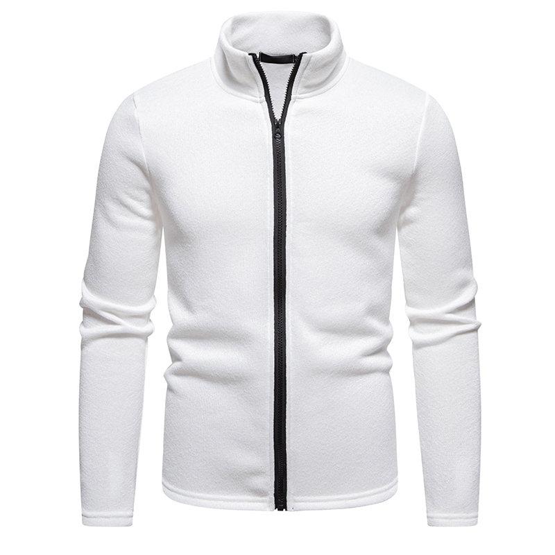 Autumn Men's Zipper Sweatshirt Stand Collar Lightweight Casual Sport Cardigan Comfortable Daily Hoodies