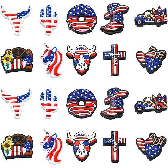 LiQunSweet 15 Pcs 15 Styles Christmas Theme Silicone Beads Santa Claus Tree Socks Snowman Snowflake Beads for DIY Jewelry Keychain Pen Craft