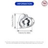 Original Copper Charms Luxury Mother'S Daymother-Child Beading Fit Bracelet Diy Women Making Delicate Gift
