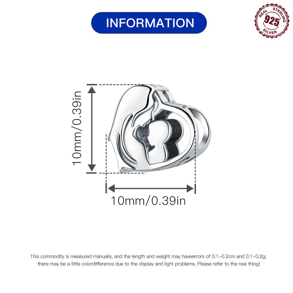 Original Copper Charms Luxury Mother'S Daymother-Child Beading Fit Bracelet Diy Women Making Delicate Gift