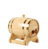 for Wine and Storage - Decorative Wooden Cask with Wood - Home Bar and Kitchen Decor