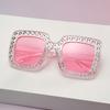 Luxury Square Sunglasses for Kids Boys Girls Diamond Rhinestone Brand Designer Glitter Sun Glasses UV400 Shades Children Eyewear