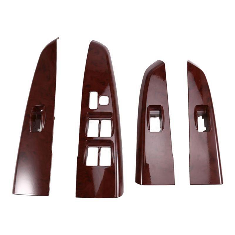 Car Window Lift Switch Cover Set Of 4 Pieces 74231-0K170 For Toyota Hilux Fortuner VIGO 2004- 2015 Door Armrest Upper Panel Trim