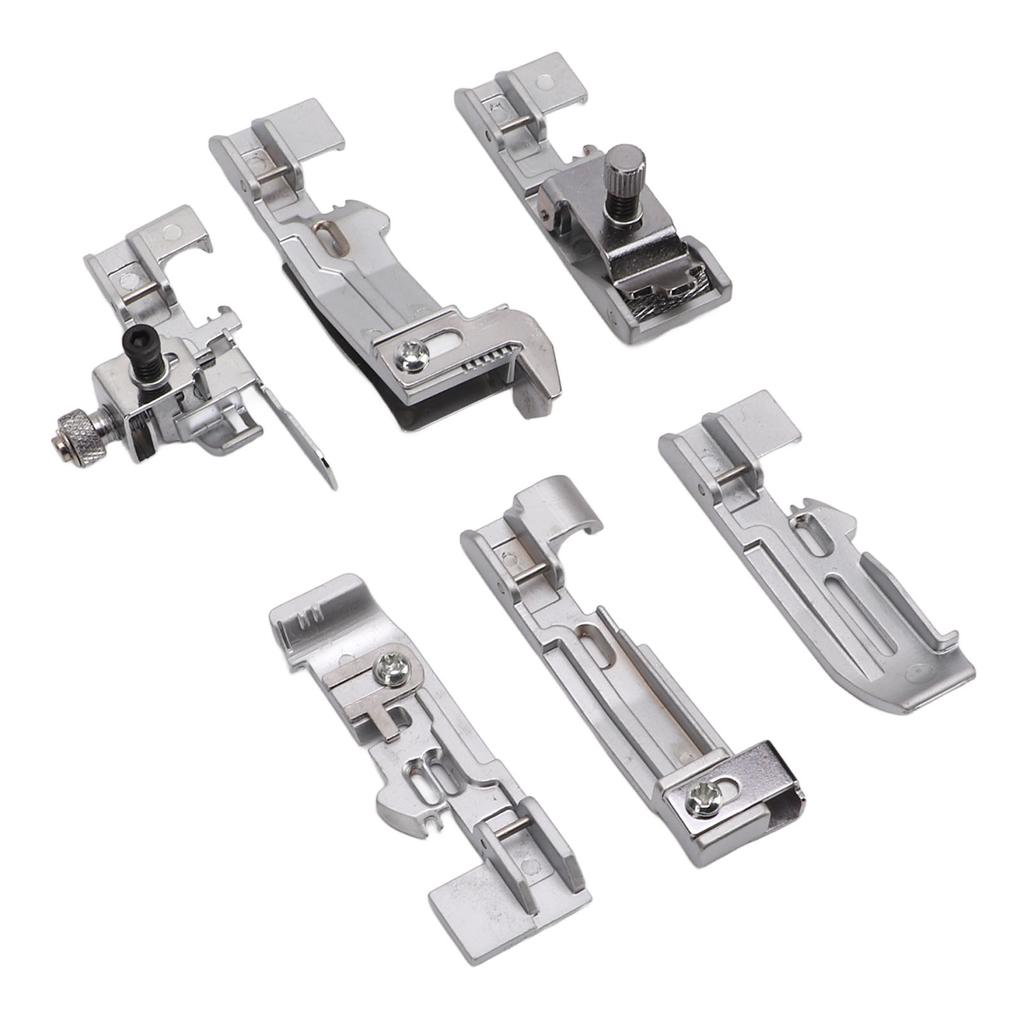 6Pcs Presser Foot Alloy Material Easy Install Wear Resistance Environmentally Friendly Sewing