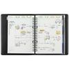 Maruman 2025 Planner, Jiulis Monthly, 20-Hole, A5, Blue, FD290-25-02, Starts January 2025