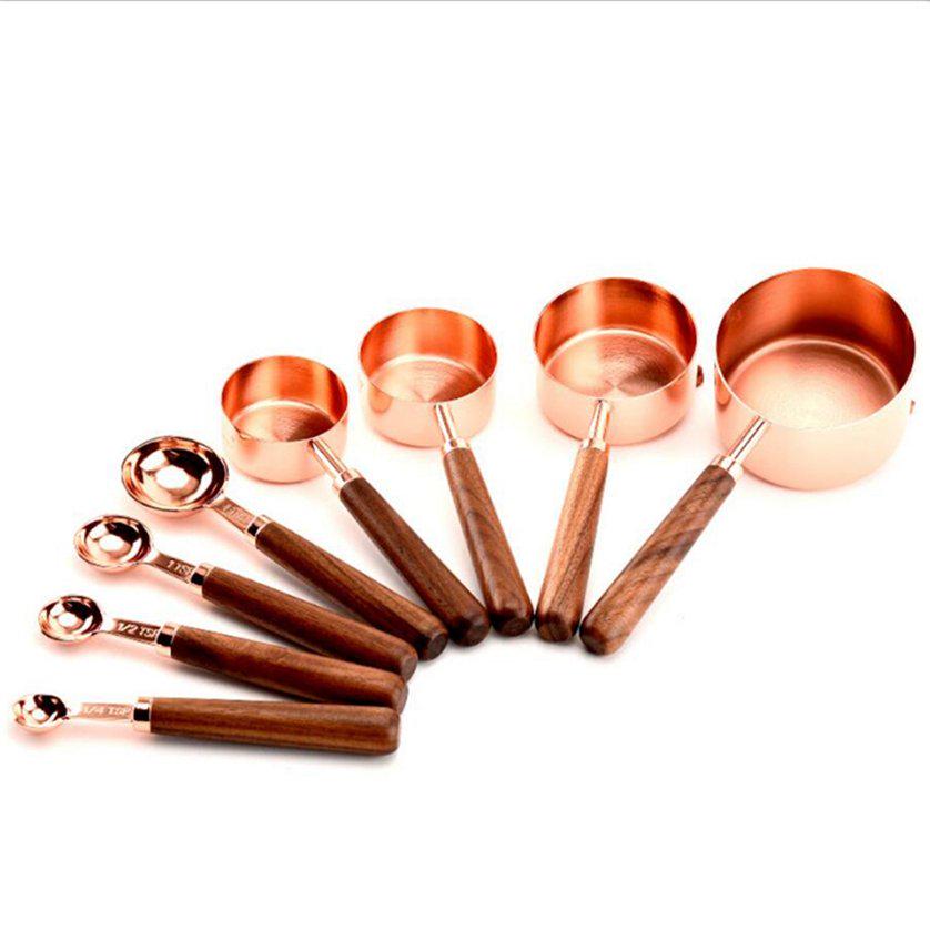 Seasoning Tool Stainless Steel Measuring Cups 4Pcs Portable Measuring Spoon