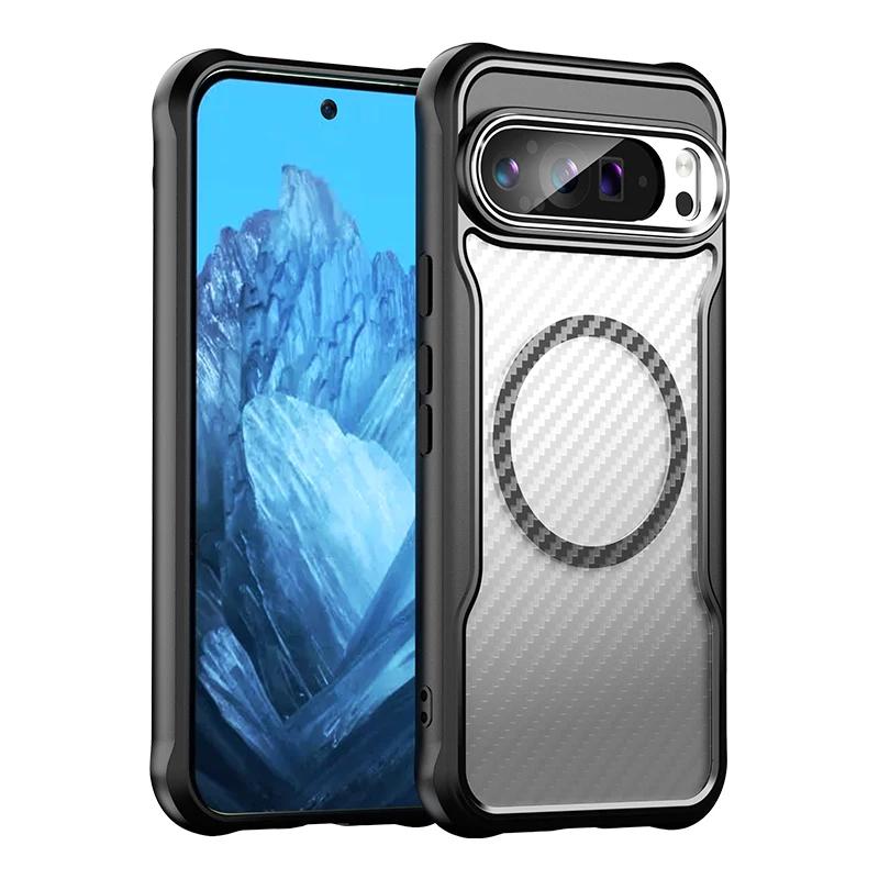 

s Matte Translucent Armor Shockproof Phone Case For Google Pixel 10 9 Pro XL Magnetic Wireless Charge Soft Protect Cover Google Pixel 9 Pro