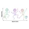 Halloween Dancing Skeleton Sticker Gothic Skull Car Stickers For Window Laptop Auto Styling Decor Decals Cars Accessories