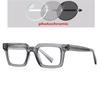 Blue Frame Light Blocker PC Shortsighted Prescription Eyeglasses for Women TR90 Material Myopic Photochromic Eyeglasses -0.5 -0.75 To -6.0