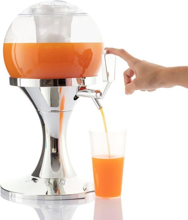 Distributeur de Bière - CELLUSTOP - Chill Beer Ball - Réfrigéré - Compartiment à glaçons - 3,5 L