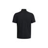 Under Armour Solid Color Casual Short Sleeve Polo Shirt Men Tops Black 1385128-001