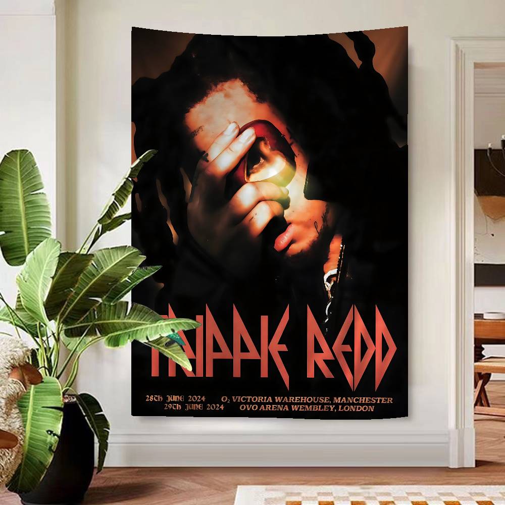 Trippie Rapper Singer Redd Colorful Tapestry Wall Hanging Bohemian Wall Tapestries Mandala Wall Hanging Sheets