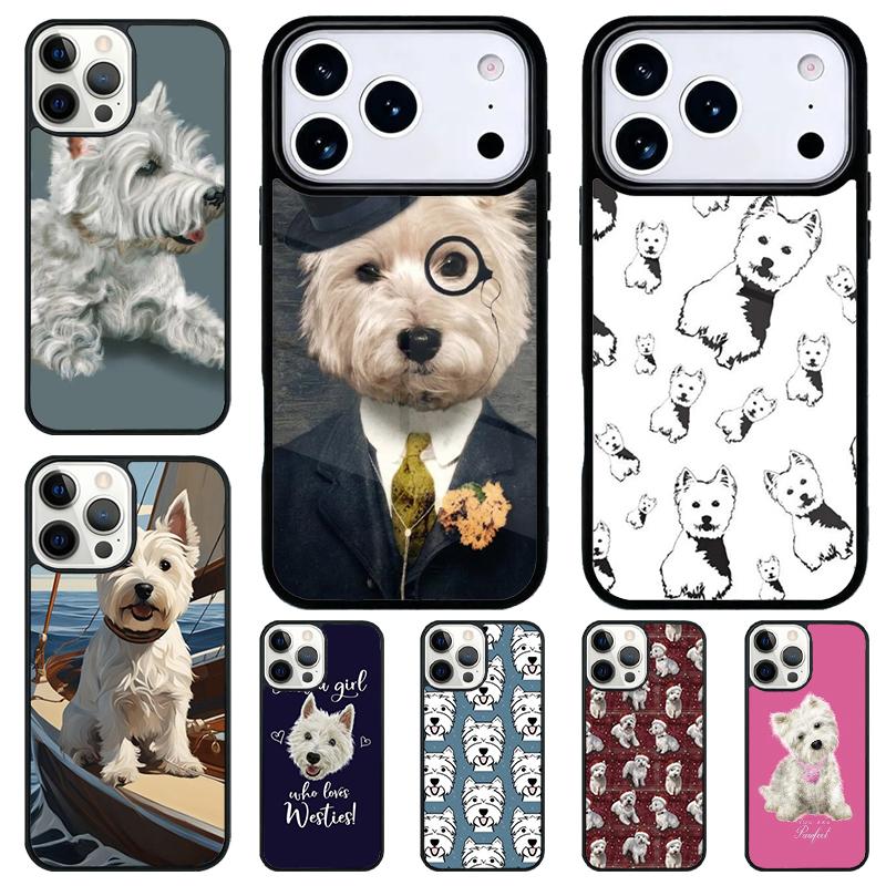 West Highland Terrier Westie Funda Shockproof Phone Case for iPhone 17 Air 16e 15 11 12 14 13 Pro Max Cover Coque