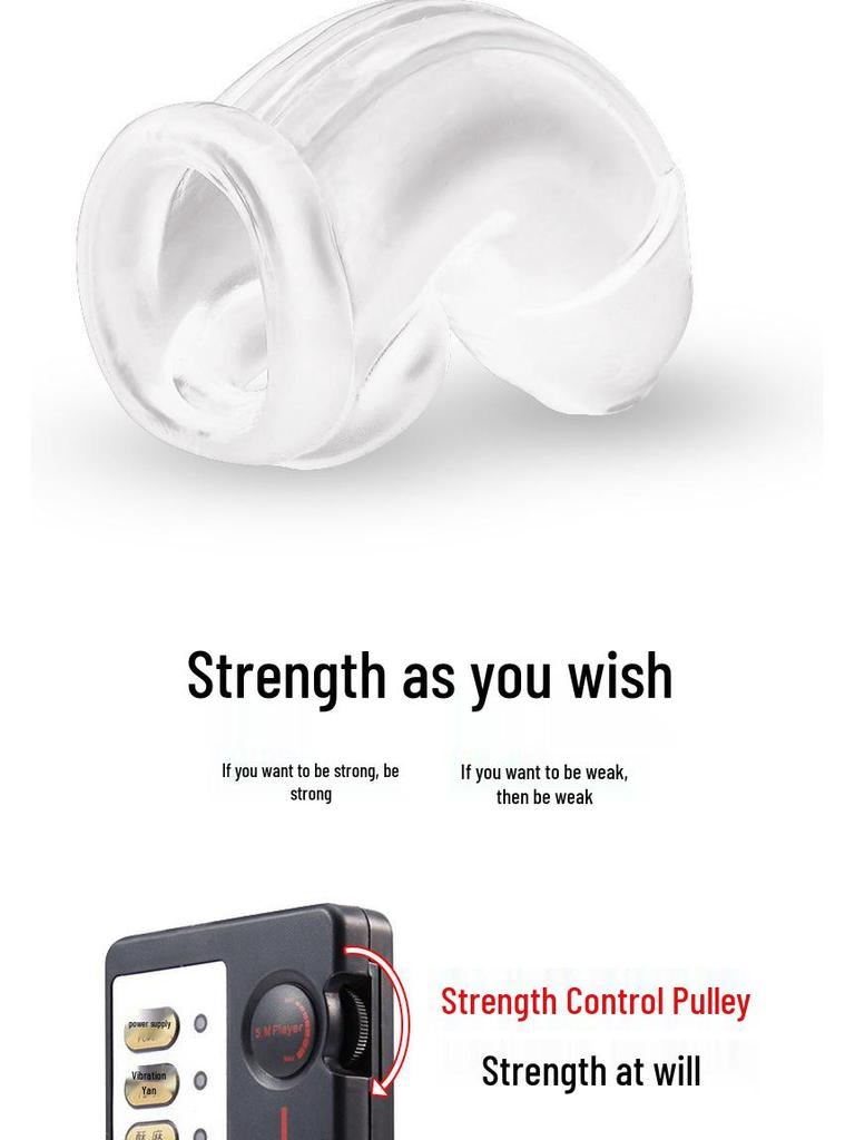 SM Electric Shock Horse Eye Chastity Sleeve: Male Training and Restraint Climax Device