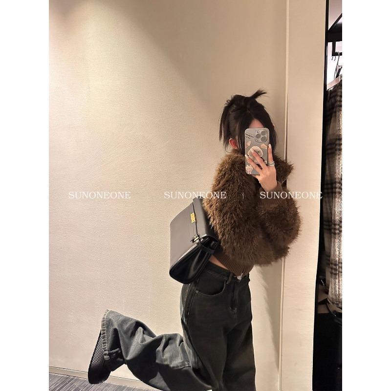 New Autumn and Winter Fur Coat Women's Short Eco-friendly Lamb Fur Fur Thickened Top To Keep Warm