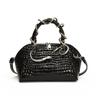 New European and American Fashion Stone Pattern Personalized Retro Versatile Handheld Crossbody Shell Bag