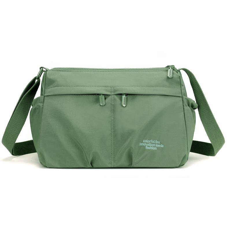 

Новая женская сумка-мессенджер из нейлоновой ткани, брызгозащищенная сумка-мессенджер, легкая наплечная многослойная сумка