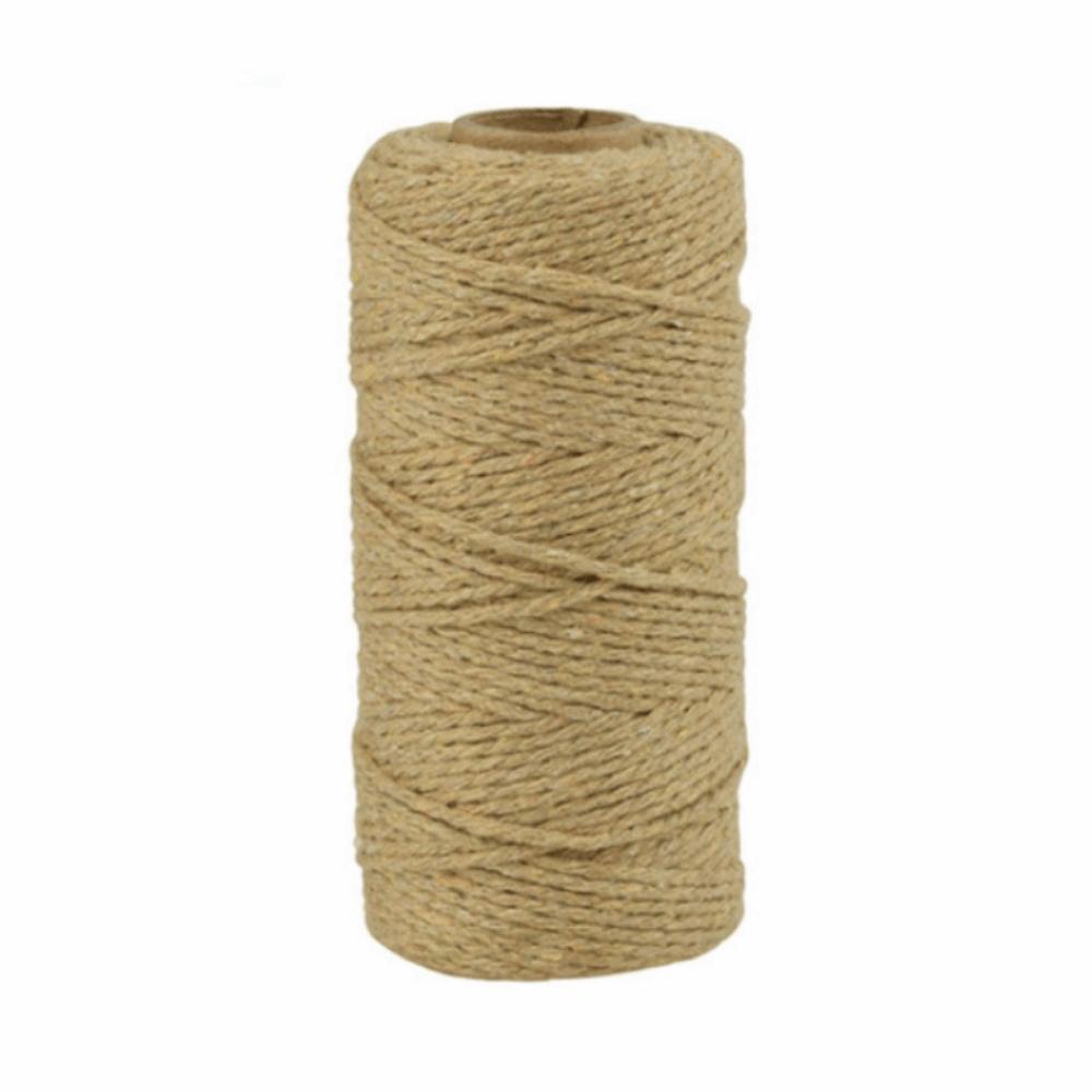 Multicolor 100m Long/100Yard DIY Crafts Artisan Linen String Home Textiles Twisted Cord Cotton Rope