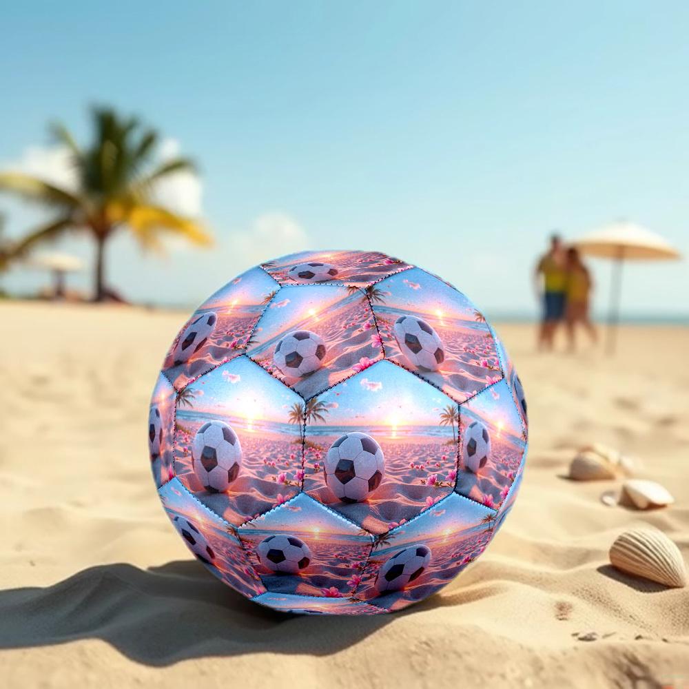 Beach Soccer Sunset Ball Soccer Ball Size 5 Football Machinestitched Indooroutdoor Universal Football Perfect Gift For Sports Enthusiasts Luxury Gift