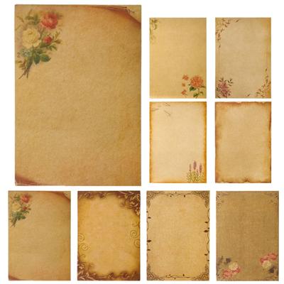 Set Retro Vintage Kraft Buste Blocco Lettere San Valentino Lettera d'Amore con Accessori in Corda Buste per Inviti Carta da Scrittura