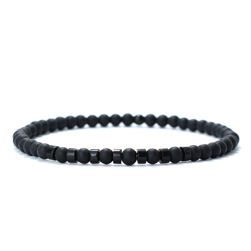 New Trendy Men Bracelet Natural Tiger Eyes Emperor Small Stone 4mm Beads Braclet Homme Accessories Bohemia Beach Jewelry