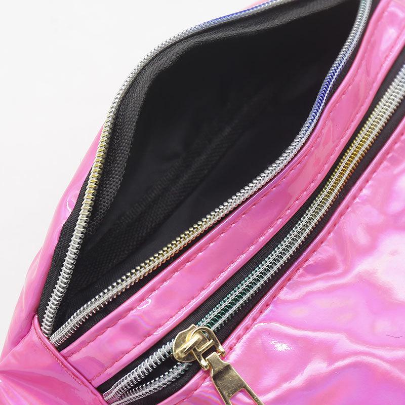 Unisex Outdoor Running Waist Bag with Laser Design – Large Capacity Crossbody Coin and Phone Holder