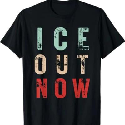 Ice Out Now T Shirt Vintage Washed Versatile Stylish Top For Everyday Wear Designer Clothes Streetwear Fashion Homme Stretched