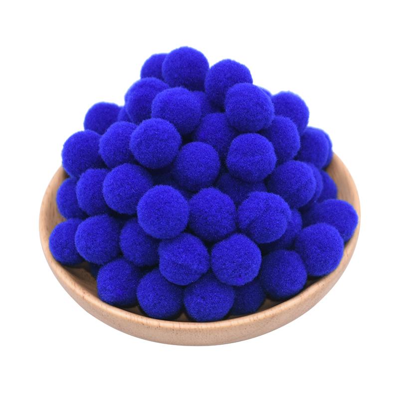 100Pcs 15-25mm Colorful Pompoms DIY Dolls Garment Handmade Material Soft Fluffy Pom Poms Ball For DIY Kids Toys Accessories