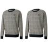 Puma Recheck Plaid Pullover Crew Neck Sweatshirt Men Tops Black 597897-01
