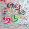 Cartoon Five-pointed Star Fridge Magnets Home Decoration Balloon Rainbow Lollipop Fridge Stickers Pupil Gifts
