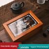 Retro Wooden Desktop Organizer: Dustproof Storage Box with Lid, Divided Compartments for Jewelry & Small Items