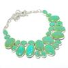 Green Australian Triplet Opal Necklace 18" Adjustable Chain Oval Gemstone PT 286