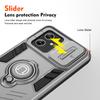 For Motorola Moto G54 5G Case PC+TPU Kickstand Phone Cover Slide Lens Shield
