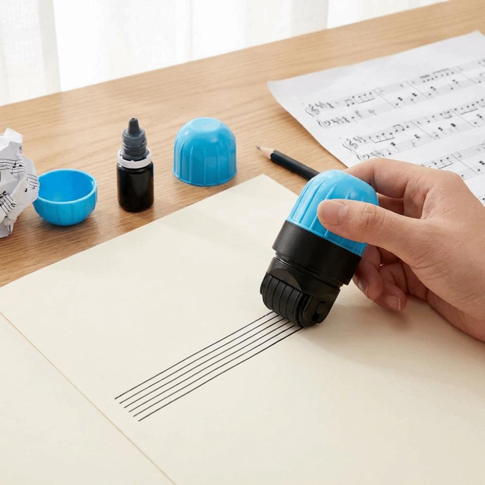 5řádkové notové razítko Notové razítko s 6řádkovým osnovním válečkem Nástroj pro notové razítko Výuka klavíru