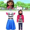 Dollhouse Gabbys Cosplay Costume Jumpsuit Children Stage Performance Halloween