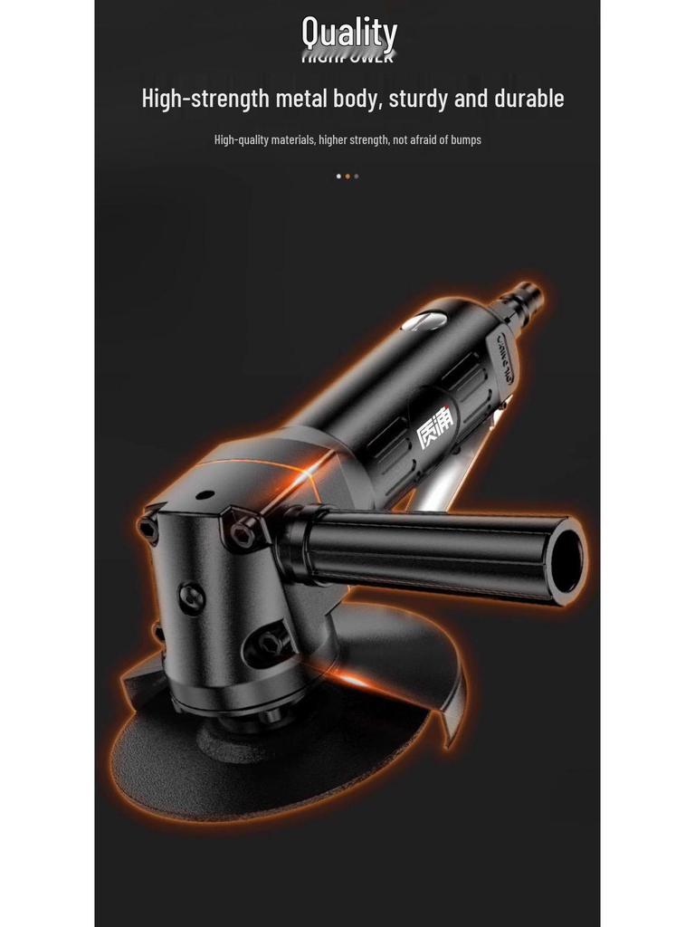 Industrial-Grade Pneumatic Angle Grinder/Polisher: Multi-Function, 4-7 Inch Cutting & Grinding Wheel Machine