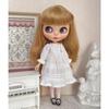 Rakulifey Blythe Clothes Dress Outfit One-Piece Clothes Neo Blythe Costume White Obitsu 24