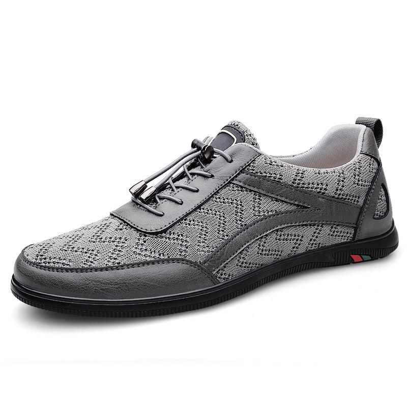 Men's shoes 2025 summer new fashion fly-woven mesh breathable and lightweight outdoor street travel casual sports shoes tide