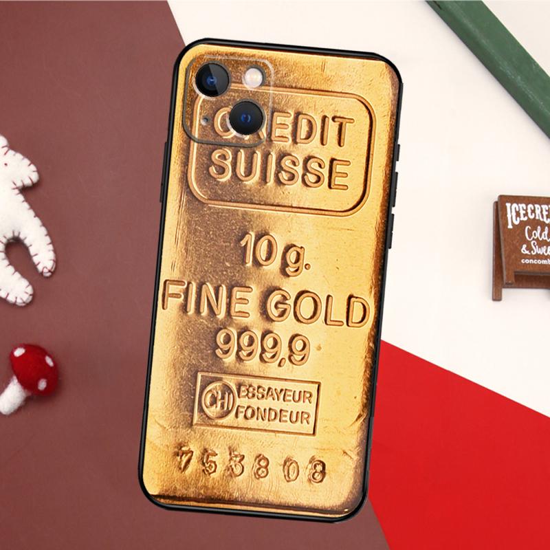 

Switzerland Fine Gold Case For iPhone 17 Pro Max 16 15 14 13 11 12 Pro Max mini 15 16 Plus 16e 17 Air Back Cover iPhone 13Pro MAX