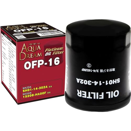 

Автомобильный фильтр Aqua Dream AD-OFP-16 Platinum, Для Mazda SH01-14-302A, Nissan чёрный