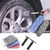 Car Wash Brush Microfiber Wheel Brush Cleaning Gloves Non-Slip Handle Plush Rims Spokes Wheel Washing Brushes Car Accessories
