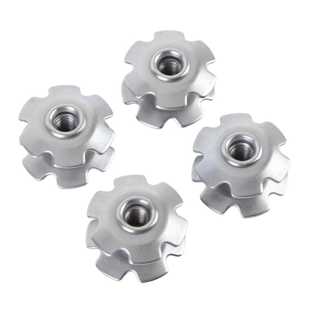 8Pcs 28.6mm Fork Cycle Fork Star Nut Steel BCycle Headset Star Nut  Cycling Repair