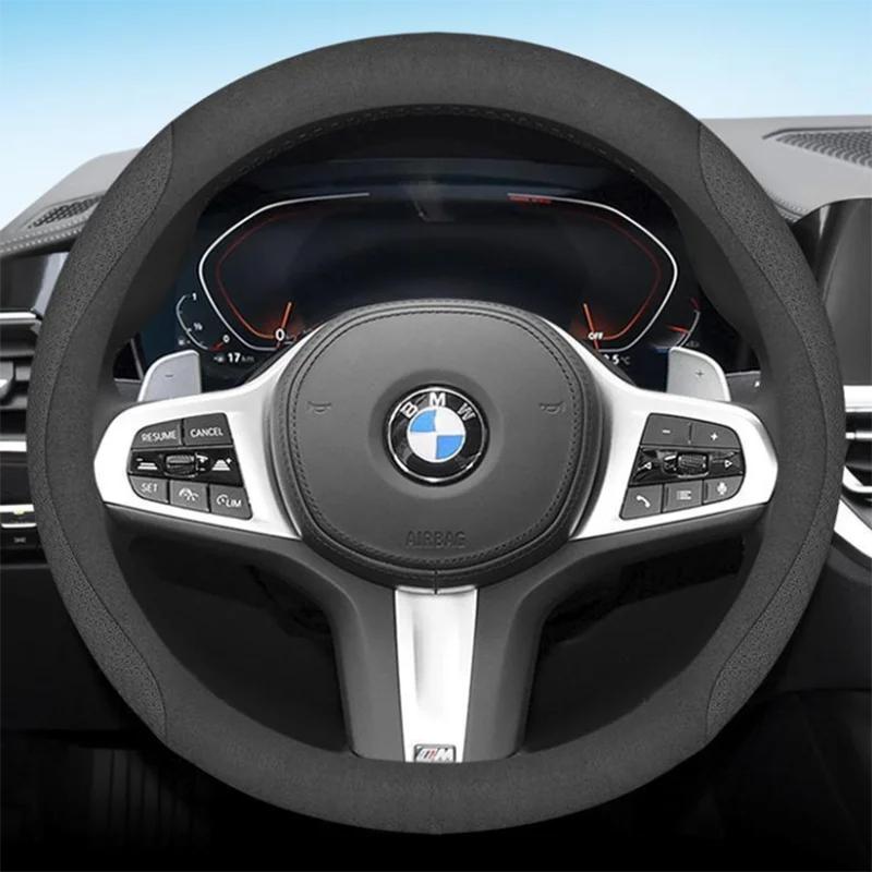 Leather Car Steering Wheel Cover for BMW F23 F22 F32 F33 F36 G30 G31 G32 G01 F45 F90 I3s I3 I8 112 115 F39 G02 Auto Accessories