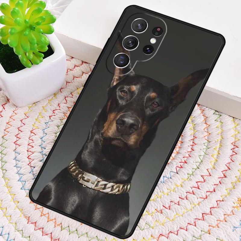 Animals Doberman Dog Phone Case for Samsung Galaxy Note 10 Pro S26 Ultra S23 S24 FE S25 S21 S22 PLUS Shockproof Cove