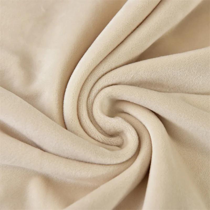 1Pc Velvet Dining Chair Cover Stretch Chair Covers Elastic Non Slip Seat Slipcovers For Living Room Kitchen Office Wedding