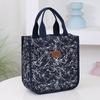 chunky nylon printed fabric handbag, portable lunch box bag for work, daily storage bag for mommy