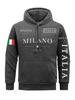 Flag Of Italy Men Hoodie Milan City Hoodies 3d Print Hoody For Man Casual Spring Autumn Clothing Top