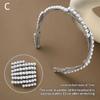 Convenient Foldable Solid Plastic Hairband For Women Girls Travel Stretchable Headband Hair Head Band Novelty Hair Accessories