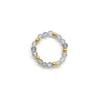 Vlen Boho Stackable Rings for Women Dainty Natural Stone & Gold Beaded Stacking Rings Minimalist Bohemian Jewelry Daily Gifts