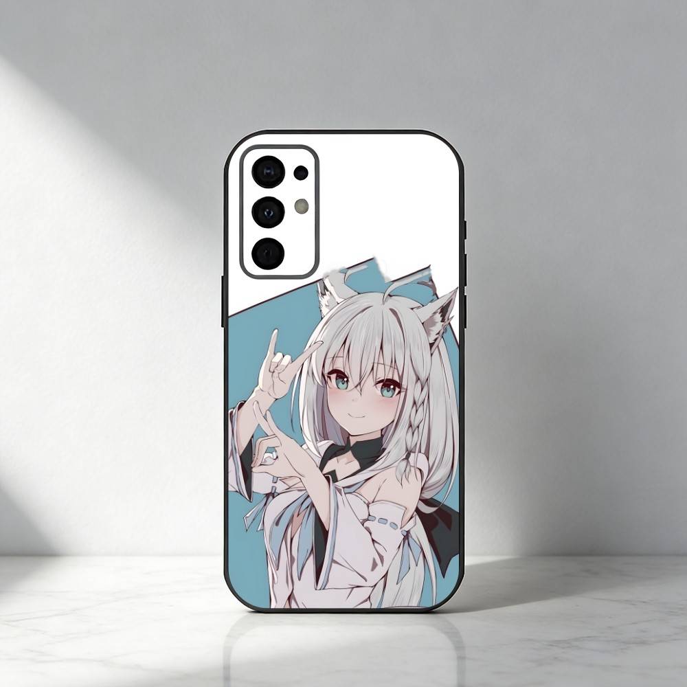 HOLO Shirakami Fubuki  Phone Case For Samsung S25,S24,S21,S22,S23,S30,Ultra,S20,Plus,Fe,Note,5G Black Cover